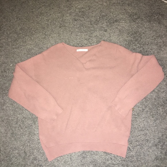 Pink Ribbed Sweater - Picture 1 of 2